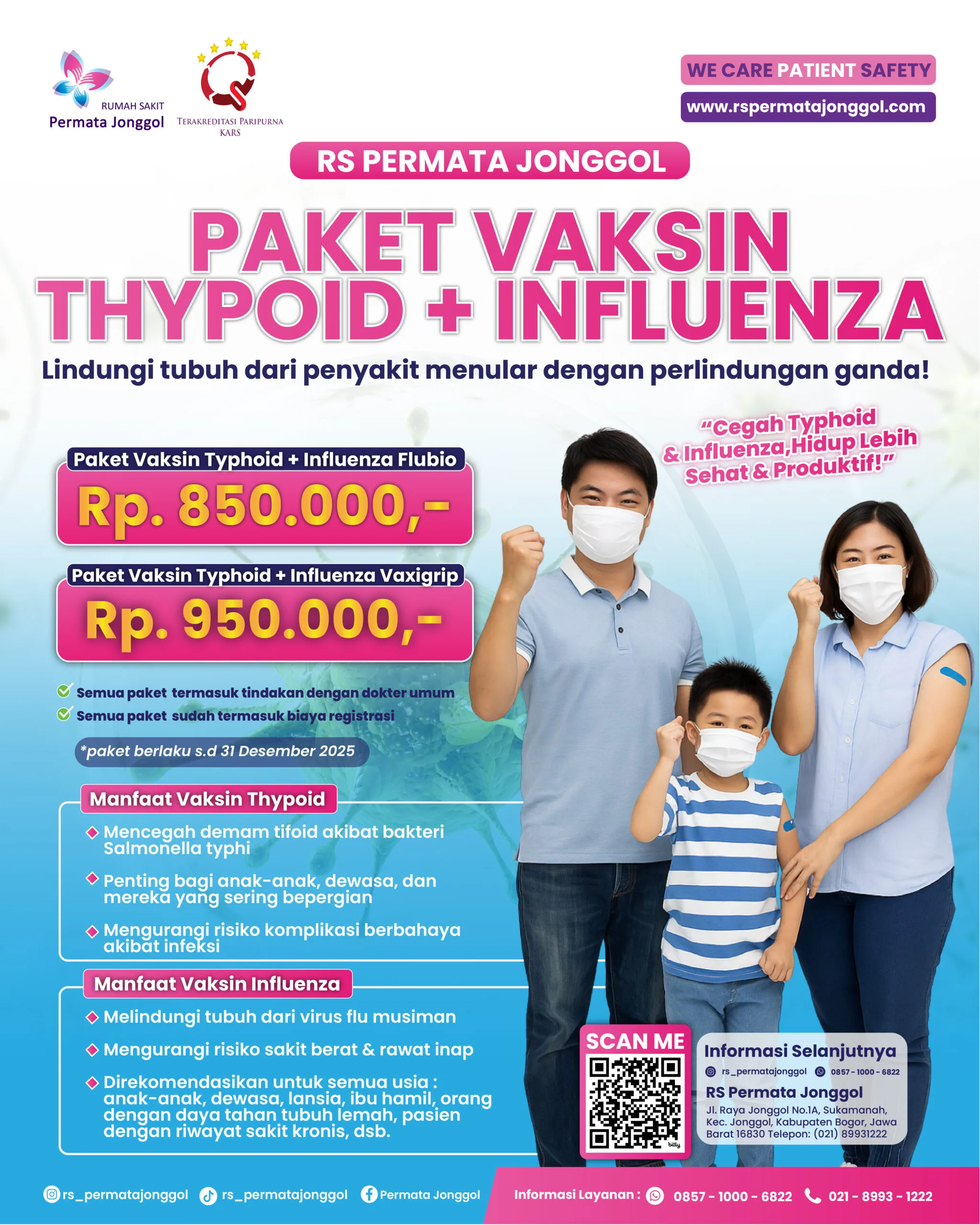 PAKET VAKSIN THYPOID INFLUENZA